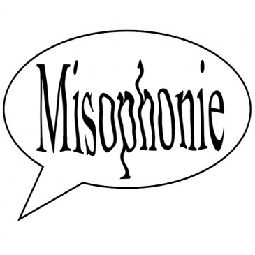 Sprechblase mit dem Wort Misophonie als Inhalt